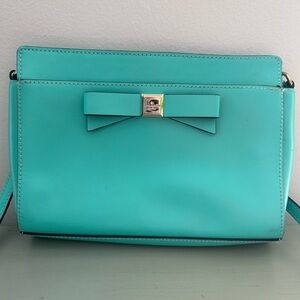 Kate Spade Turquoise Bow Crossbody Bag